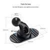 Universal Dashboard Car Phone Holder with 17mm Ball Head and Adhesive Base, Little Elephant Trunk Design.