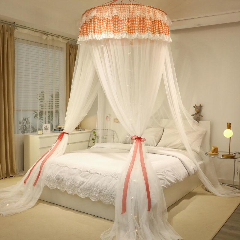Princess Style Hanging Mosquito Net: Dustproof, Light-Blocking Dome Bed Canopy, Easy Installation