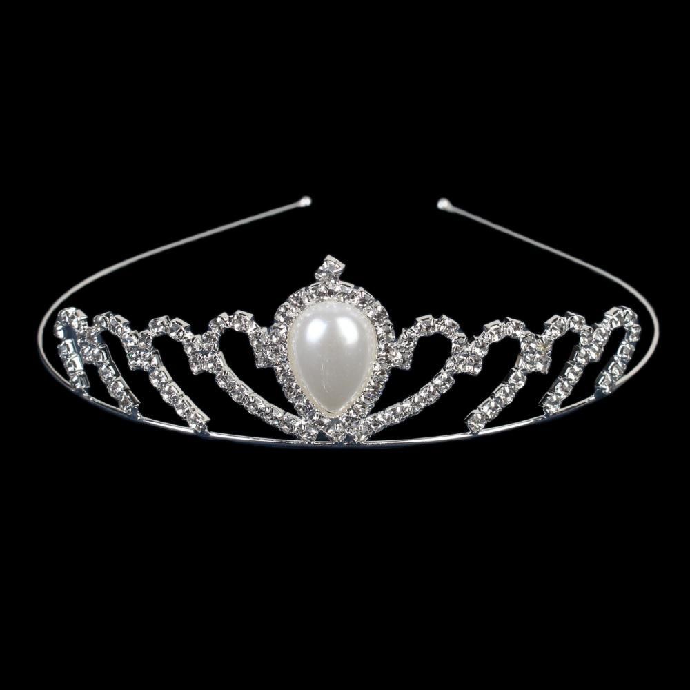 Korean Style Korean Style Children's Headband Bridal Rhinestone Tiara Crown Korean Style Wedding Dress Claw Chain Accessories