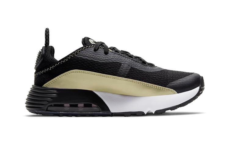 Nike Air Max 2090 Low-Top Kinder Lifestyle Schuhe Schwarz Gold Kinder im Alter von 3-7 Jahren CU2093-006
