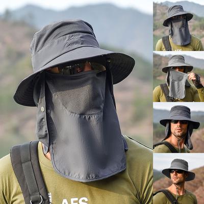 Herren-Angelhut mit breiter Krempe für den Außenbereich, Fischerhut, Sonnenhut, Sonnenschutz