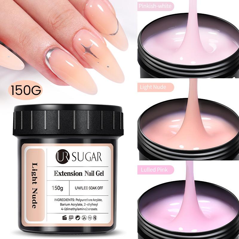 UR SUGAR Quick Nail Extension Gel 150g Großes Nachfüllflüssigkeit für Nagelkunst – Stark Langlebig Einfach anzuwenden