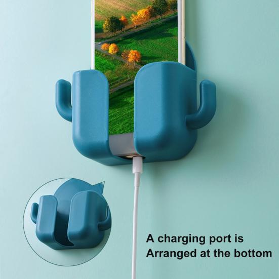 Soporte de control remoto para montaje en pared, autoadhesivo, ABS, sin taladros, fácil de instalar, soporte de carga para teléfono móvil para el hogar