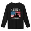 Veterans Day Military My Favorite Veteran Is Grandpa Kids T Shirt vintage Washed Versatile graphic Stylish designer clothes