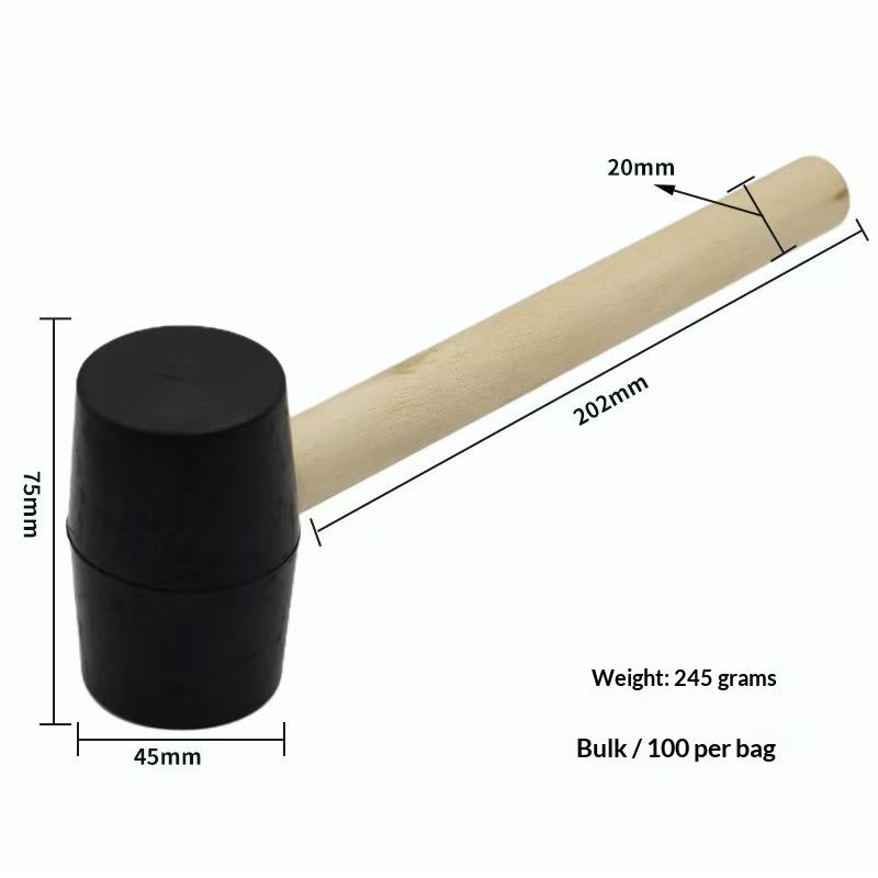 1Pcs Install Rubber Hammers - Large and Medium-Sized Rubber Hammers for Decorating Wooden Floors, Laying Floor Tiles