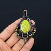 Stichtite Gemstone Pure Copper Wire Wrapped Designer Handmade Pendant Jewelry