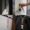 KeyUnity KC00 Paracord Carabiner Multifunctional Bottle Stylish Keychain with Key Stainless EDC Keychain, [Ruler, Opener, Screwdriver, Spanner],