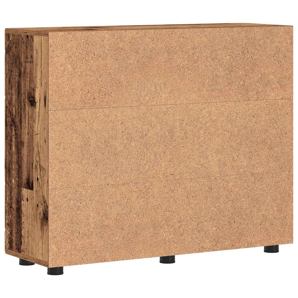Wooden Cabinet Reclaimed Wood Look 88.5 X 30.5 X 73 Cm Particleboard