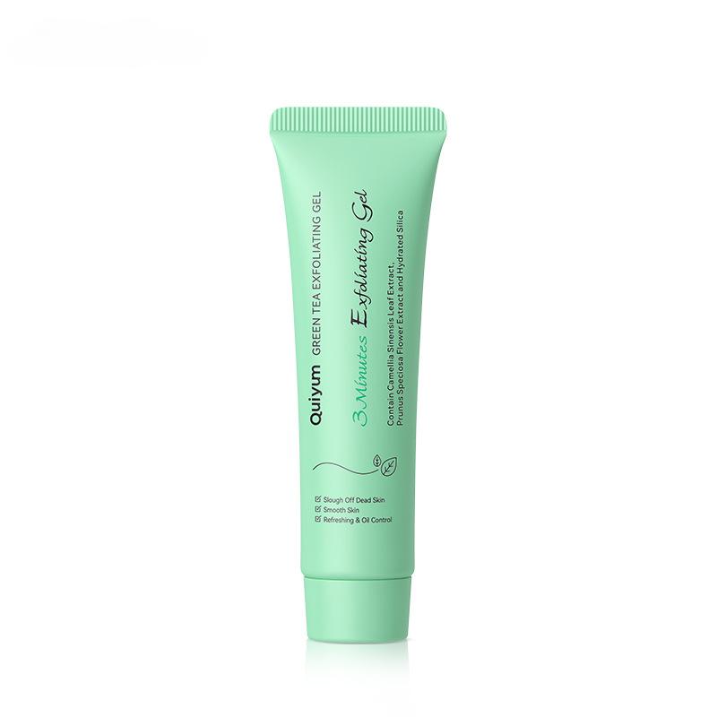 Gel exfoliant au thé vert Gel exfoliant pour la peau nettoyant en profondeur Gel doux sans danger