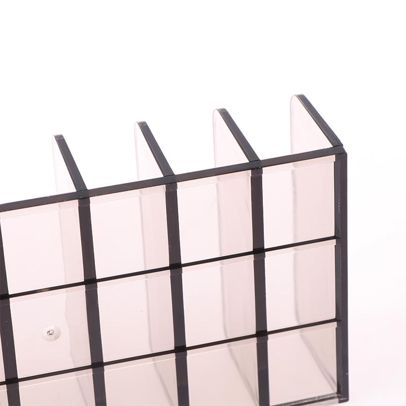 Far Paleti Düzenleyici Şeffaf Göz Farı Saklama Tepsisi Kozmetik Rafı Makyaj Malzemeleri Bölmeli Tutucu Kadın Kız İçin