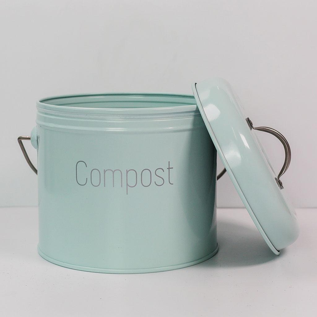 3L Stainless Steel Kitchen Compost Bin Recycling 1.3 Gallon Compost Bucket Farmhouse Compost Bin with Lid for Food Waste Rust