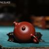 90 ml Yixing lila lera tekannor Autentiska Dahongpao Xishi tekanna Kulhål Filter Vattenkokare Handgjord Boutique Zisha teset