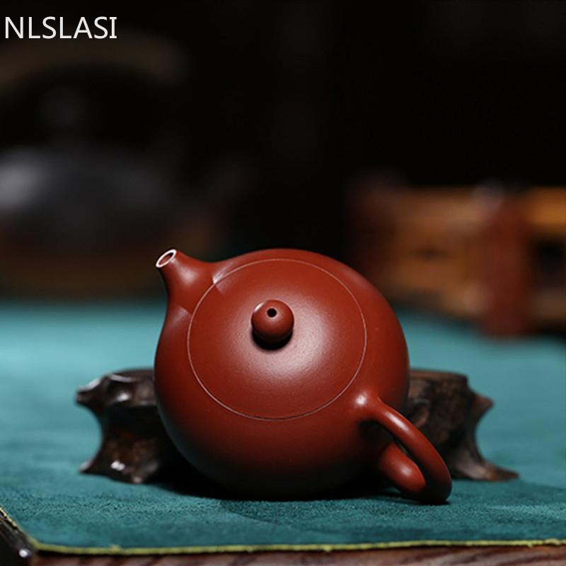 90 ml Yixing lila lera tekannor Autentiska Dahongpao Xishi tekanna Kulhål Filter Vattenkokare Handgjord Boutique Zisha teset
