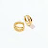 Earring with Pure Silver Stud, Colored Gold Ear Hoop, Ear Hook, Rose Gold Jewelry