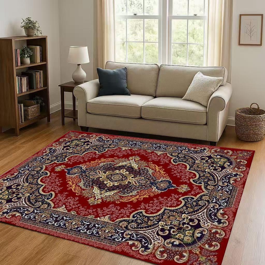 Luxurious Turkey Persian Bohemian Living Room Non-Slip Area Rug Soft Carpet for Bedroom and Sofa ,Easy Clean Home Decor Doormat