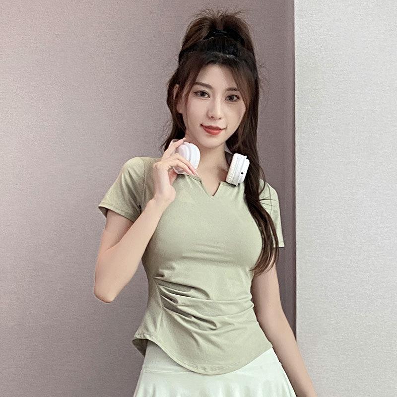 Dámská letní 2025 rychleschnoucí sada sportovního oblečení na badminton a tenis s plisovanou sukní