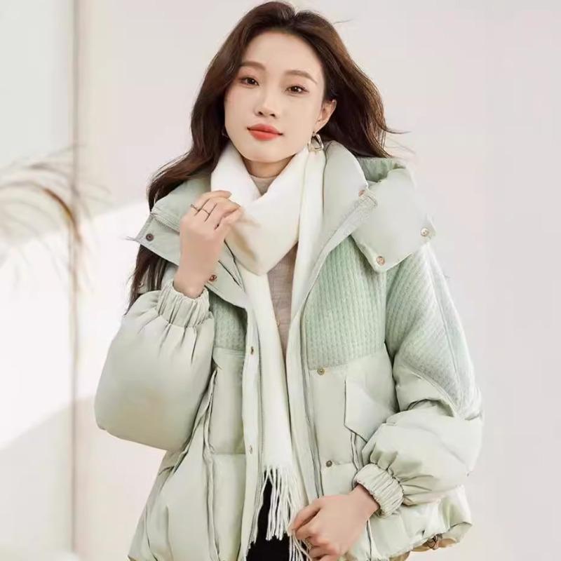 New women's winter short down cotton clothes loose thickened warm cotton-padded clothes hooded jacket