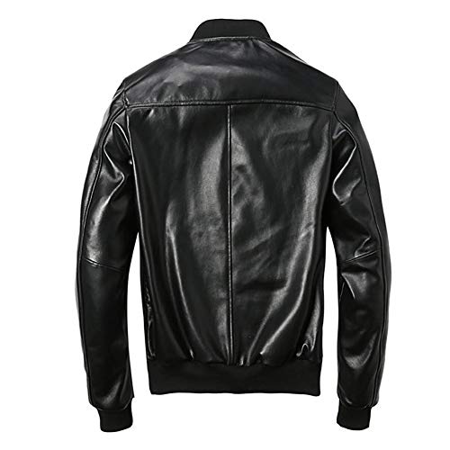 JINLUN Men's Genuine Leather Lambskin Leather Jacket, Rider's Jacket, Leather Jacket, Stadium Jacket, Genuine Leather Jacket, Leather Jacket, Jumper,