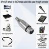 QIANRENON XLR BNC Adapter 3-Pin XLR Female To BNC Female Coaxial Video RF Audio Camera Microphone Mixing Console Extension Converter