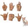 Tiny Hands for Cat Paws Mini Folded Rubber Finger To Fit Little Cats Claw Covers 6 Pack