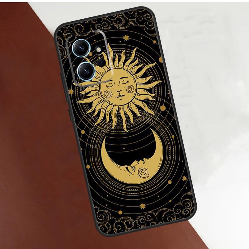 Sun Moon Face Case For Xiaomi Redmi Note 14 10 11 12 13 Pro 11S 12S Cover For Redmi 15 14C 10C 12C 13C 15C