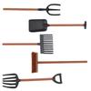 Handmade Farm Tools Set: Forage Fork, Lawn Mower, Brush, Sand Table Accessories