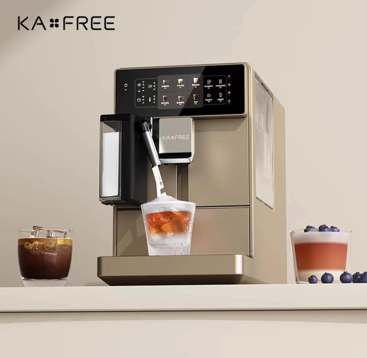 

KAxFREE A3 Автоматична кавоварка для колд брю, Дім та Офіс, Срібляста, Італійська свіжомелена. золотий