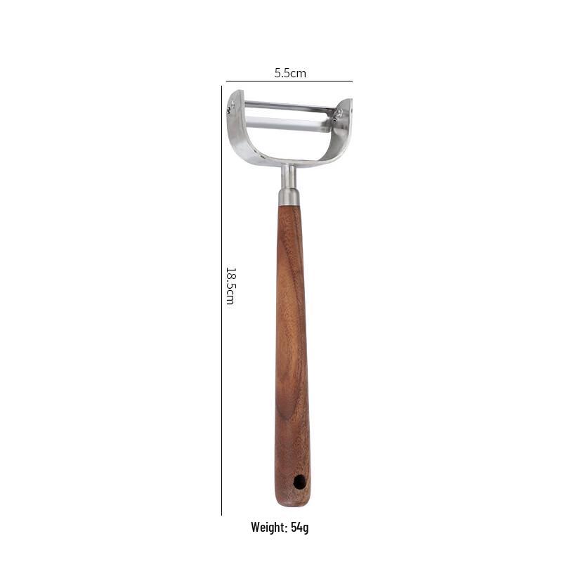 abay Walnut Handle U-shaped Peeler Set