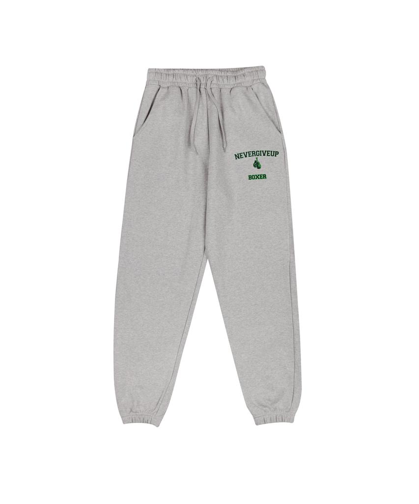 CREAM SODA LAB Lab Never Give Up Gloves Training Jogger Pants Grey Green