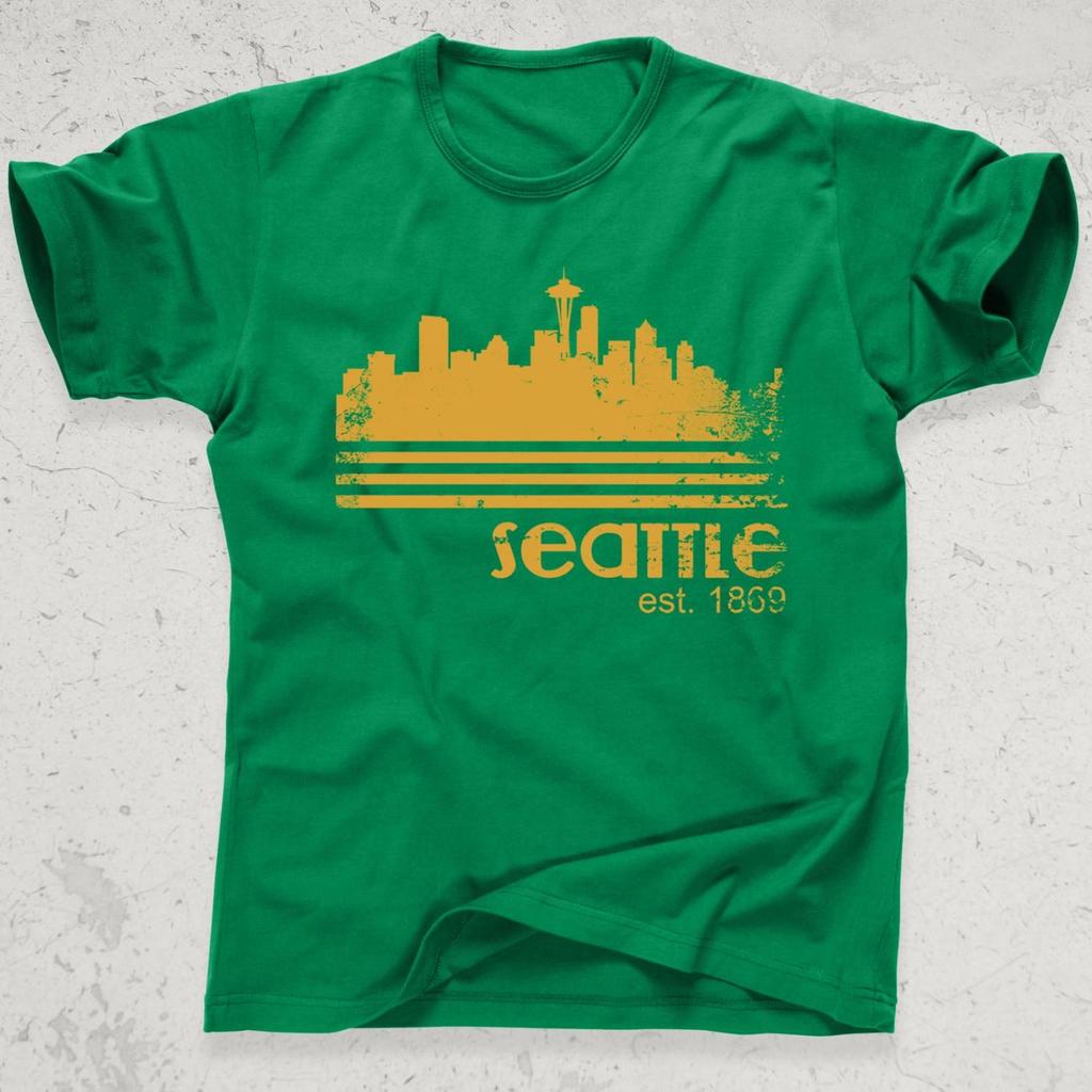 Seattle Skyline Shirt Est 1869, Vintage Seattle Tee, Washington City Graphic Shirt, Pacific Northwest Shirt, Retro Seattle Gift, PNW Travel