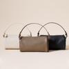 Bolso de Piel de Vaca de Capa Superior de Cuero Genuino de Gama Alta para Mujer, Bolso de Axila con Textura Minimalista, Bolso de Mano Diagonal de Nuevo Estilo a la Moda para Mujer