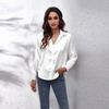 23 Colors 7 Sizes Ready Stock Satin Shirt Women Silk Satin Long Sleeve Shirt New Style Women's Clothing