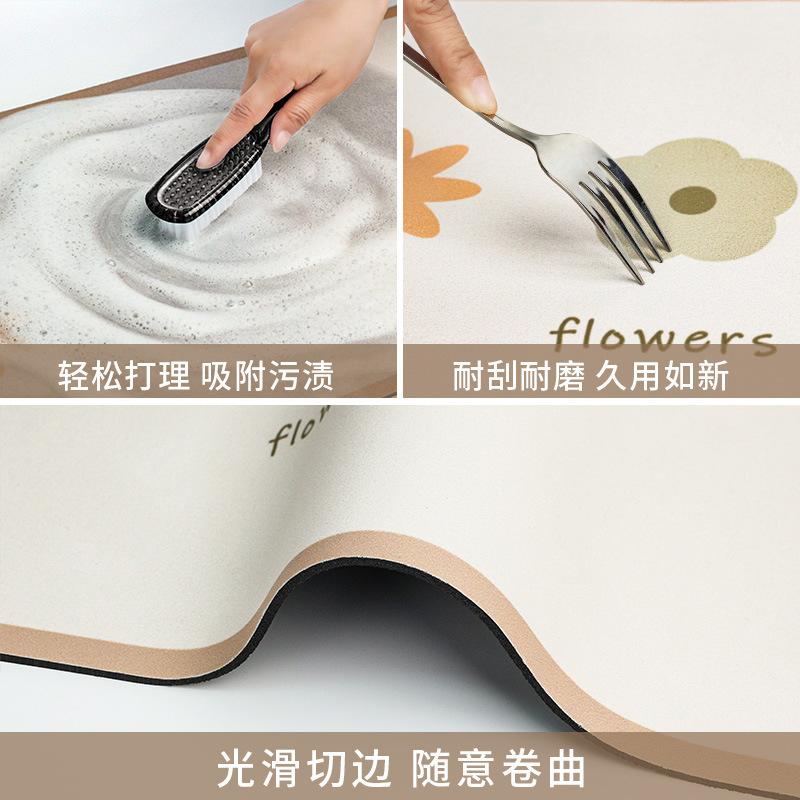 Wedding Bathroom Floor Mat Non-Slip And Anti-Drop Diatom Mud Absorbent Foot Mat Toilet Door Red Festive Carpet