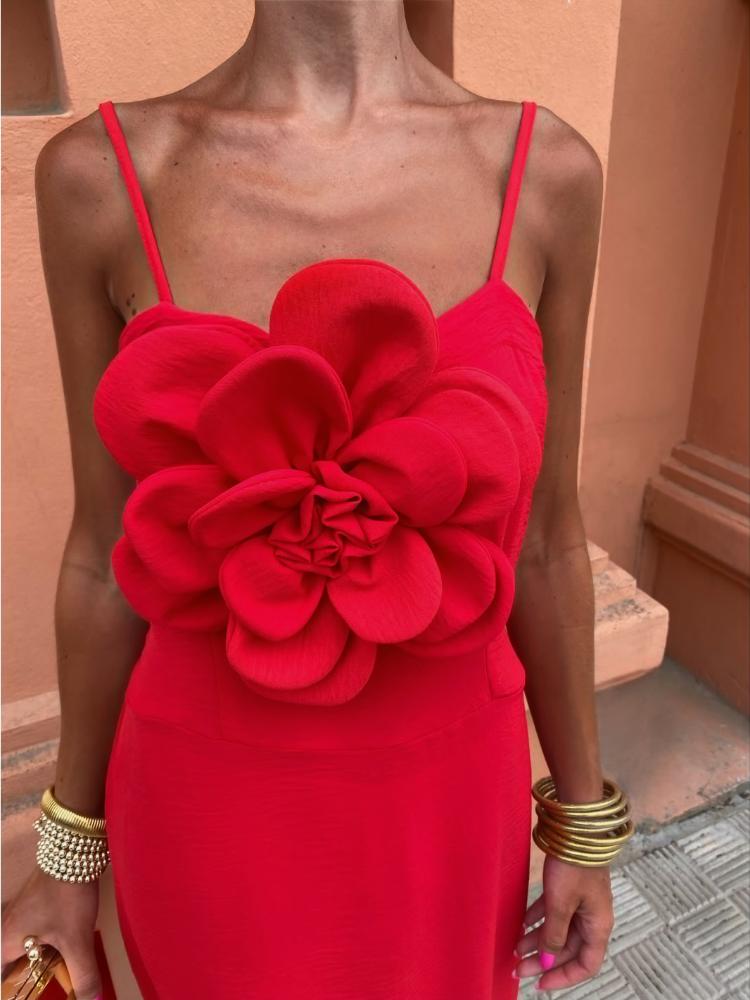 Letní Květinové Sexy Jednobarevné Dlouhé Šaty Dámská Móda Y2k Elegantní Šaty Bez Zad Dámské Šik Bez Rukávů Rybí Ocas Slim Párty Oblečení