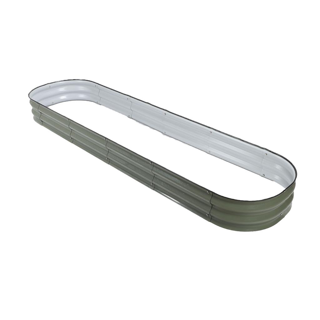 Raised Garden Bed Multipurpose   Open Bottom Sturdy Construction Metal Raised Planter Bed for for Home School Street Garden Villa