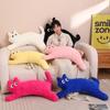 Cute Soft Cat Pillow Stuffed Plush Toys Cartoon Funny Style Kitty Doll Comfort Cushion Decoration Children Kawaii Birthday Gift
