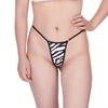 Tempting Leopard & Zebra Print Seamless Thong with Thin Straps, T-back, Ladies' Underwear G012