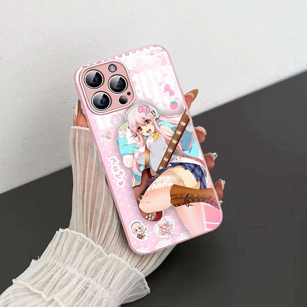 

Classic Virtual Singer Super S-Sonico For IPhone 14 13 12 Mini 11 Pro XS Max X XR 14 Plus Tempered Glass Cover iphone XR