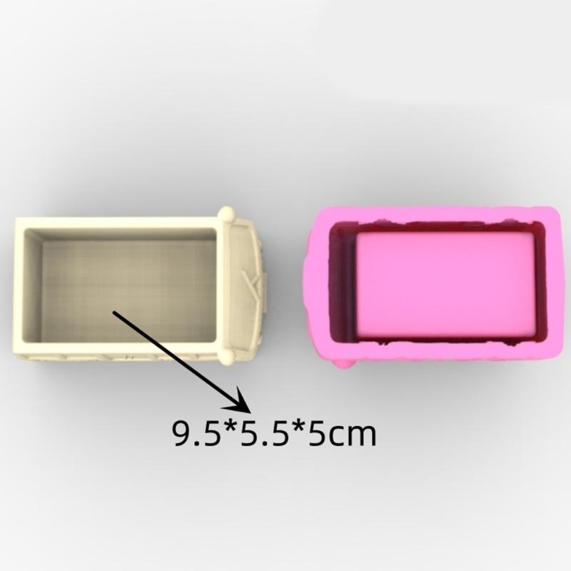 Motorcar Gypsum Silicone Mold Diy Succulents Concrete Flower Pot Vase Plaster Cement Mold Clay Mold Candle Holder Mold