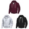 Classic American Mens Fleece Hoodie With Zipper Pouch For Casual Winter Wear