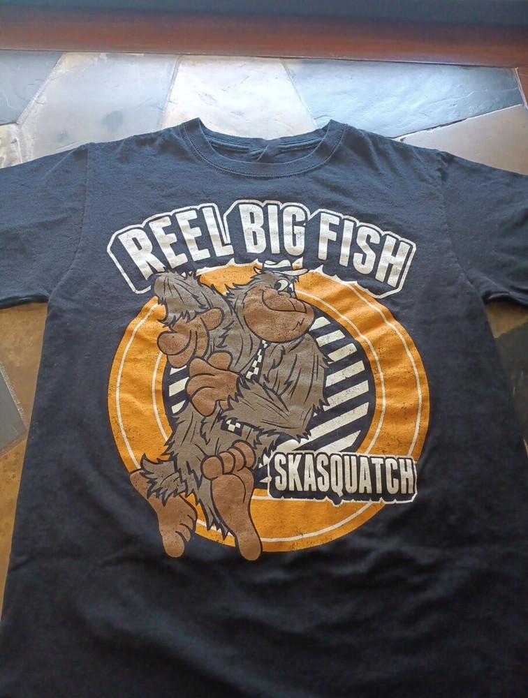 reel big fish shirt  BLACK Men T Shirt Short Sleeve S-5XL KN523 Unisex T-Shirt XL