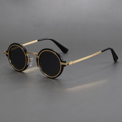 Occhiali da Sole Rotondi Piccoli Fatti a Mano Stile Retrò Protezione Solare Protezione Occhi Protezione UV Occhiali da Sole per Uomo e Donna