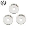 M MBAT 3Pcs Trumpet Button Bottom Screw Piston Lower Cover And Upper Screw Piston Upper Cover Silver Trumpet Replacement Parts