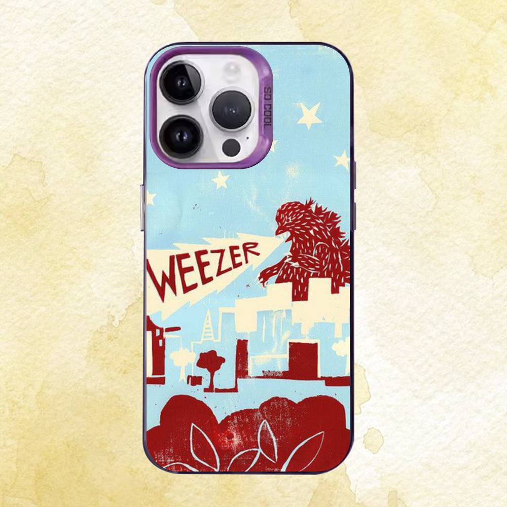 Rock Band W-Weezer Case for iPhone 11 12 13 14 15 16 17 Pro Max XS X XR Cover