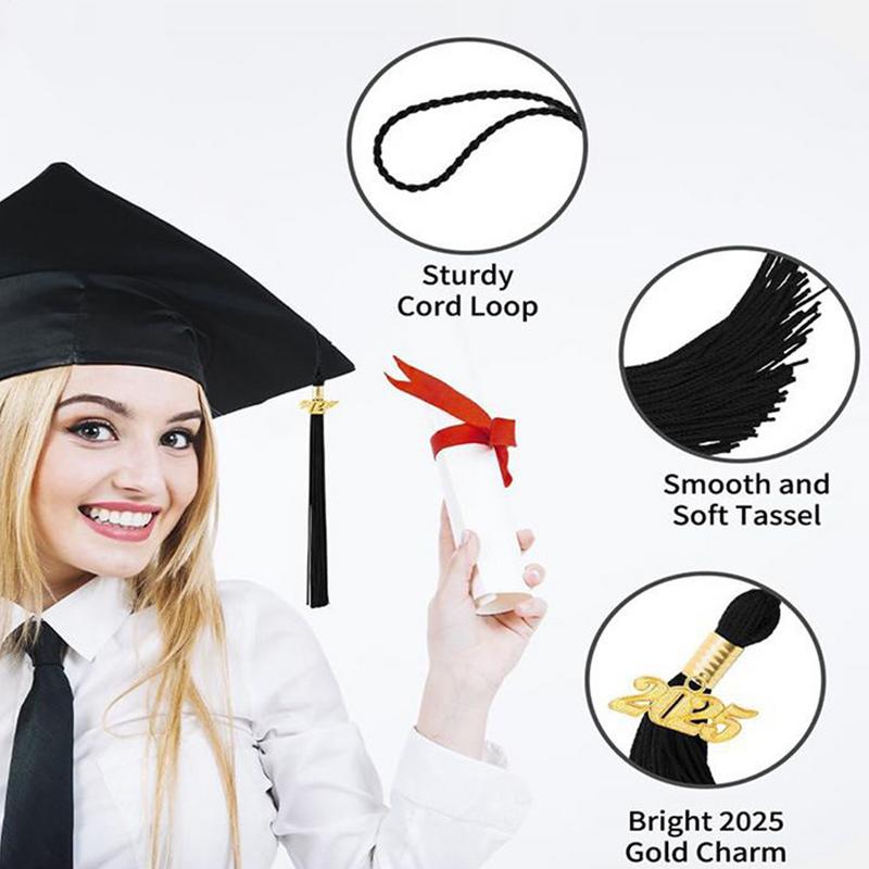 2025 Abschlussquaste Klasse von 2025 Quaste 10X Andenken Anhänger Schmuckdekorationen Für Highschool Universität Master Lehrer