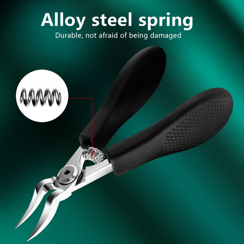 Slanted Pointed Pipe Bend Nail Clipper Anti-Splash Ingrown Portable High Quality Eagle Beak Oblique Toenail Fingernail Trimmer