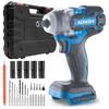 Cordless Impact Wrench for Tire Brushless Compatible with Makita Includes Impact Infinitely Variable Max Torque LED Light Change, Motor, 18V,