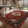 Persian Red Large Carpets for Living Room Ethnic Style Decoration Non-slip Fluffy Soft Rug Home Sofa Area Bedroom Washable Mats