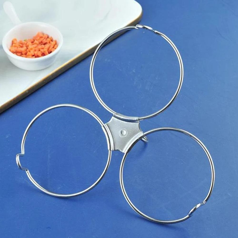 with Grab Handle Egg Poaching Pan 3 Cup Omelette Maker Kitchen Gadgets Steamed Egg Mould Breakfast