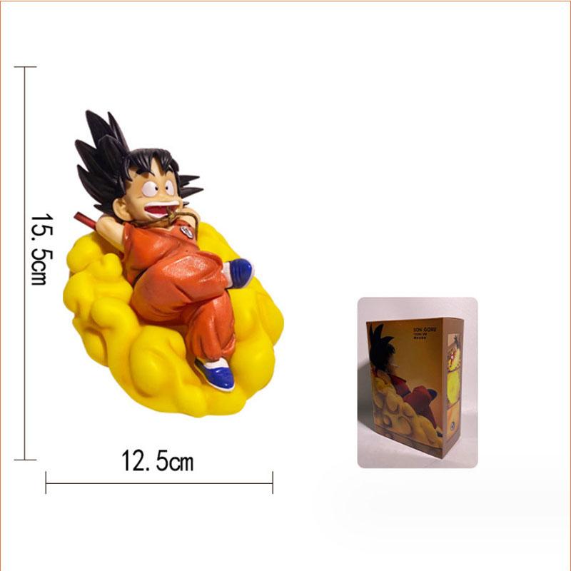 Dragon Ball Z Anime Figures Child Son Goku Figure Action Anime Somersault Cloud Pvc Statue Nightlight Model Fashion Kids Toys